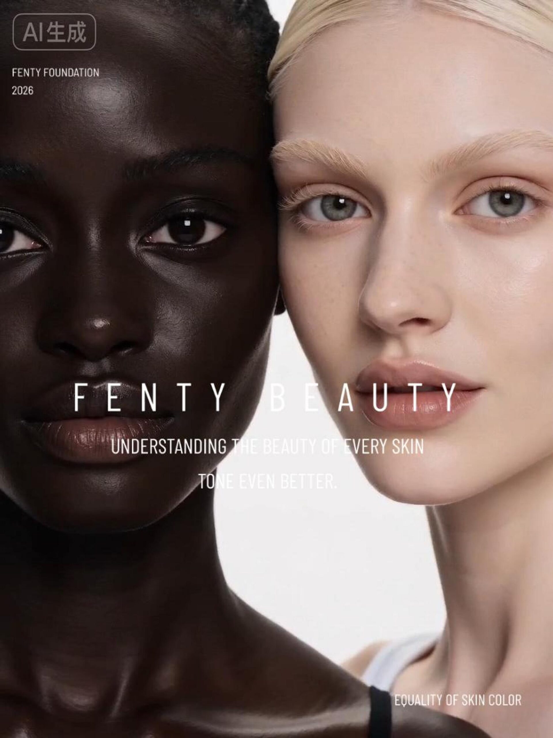 Equality of Skin Color Fenty Beauty,the base that slays all day.