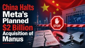 China Halts Meta’s Planned $2 Billion Acquisition of Manus
