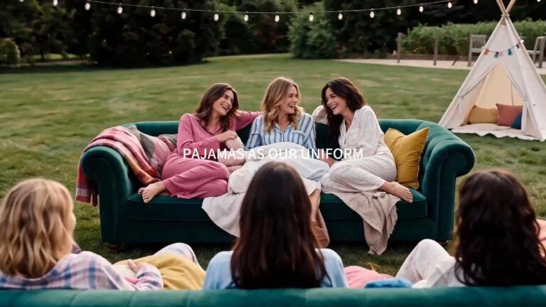 Lawn pajama party, with my girls