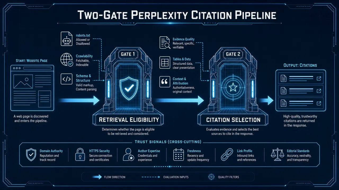 How To Get Your Website Cited By Perplexity AI: The Two-Gate Problem