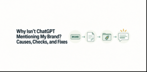 Why Isn’t ChatGPT Mentioning My Brand? Causes, Checks, and Fixes