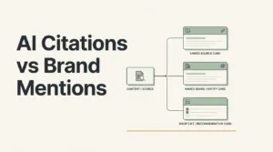 AI Citations vs Brand Mentions: Why Being Cited Isn’t the Same as Being Recommended